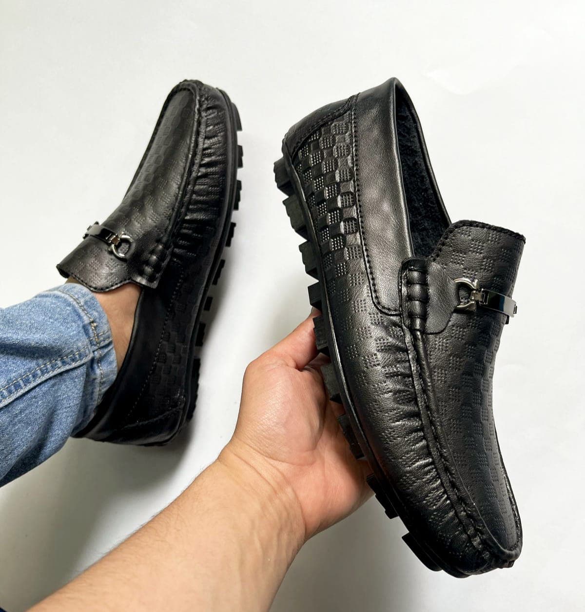 MOCASÍN IMPERIAL NEGRO - CUERO SINTÉTICO