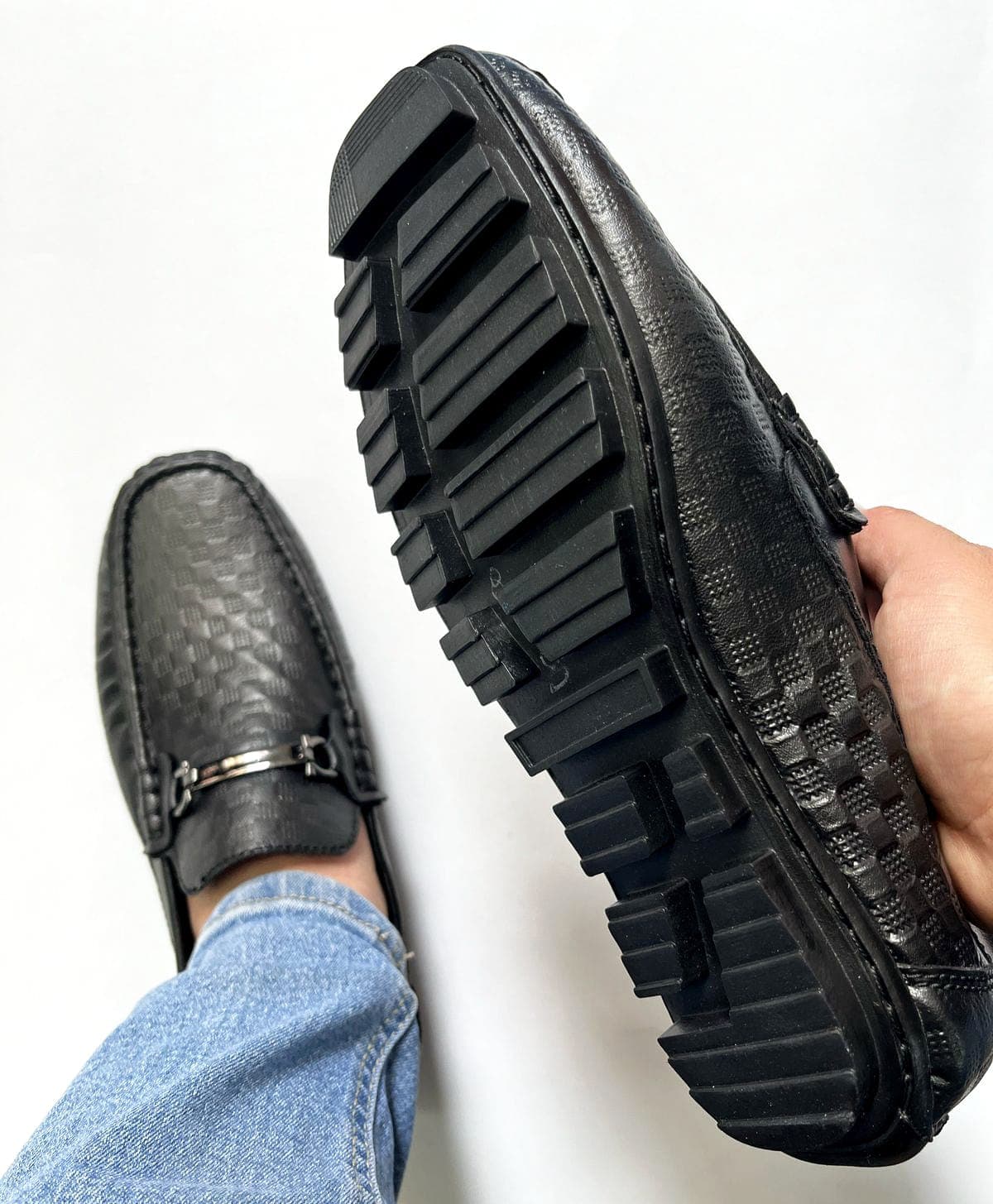 MOCASÍN IMPERIAL NEGRO - CUERO SINTÉTICO